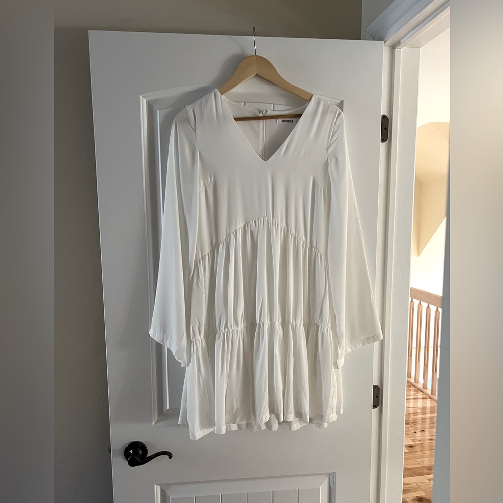Missguided long sleeve flowy dress